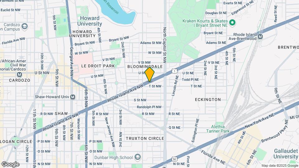 70 Rhode Island Ave NW, Unit Apt 403 Map and Location Details