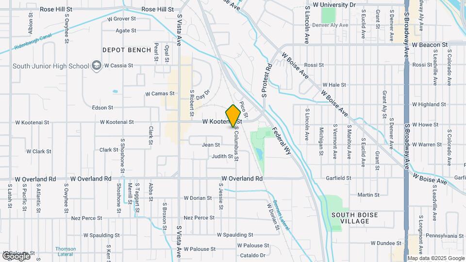 1253 S Columbus St Map and Location Details