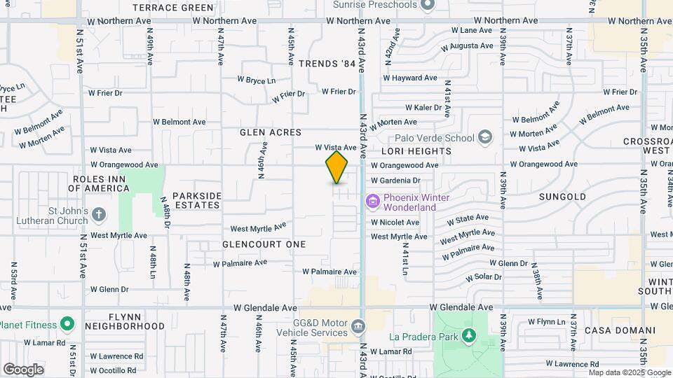 7338 N 44th Ave Map and Location Details