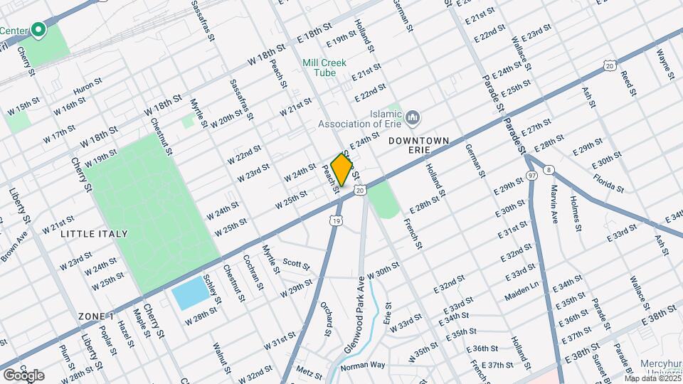 2519-2523 Peach St Map and Location Details