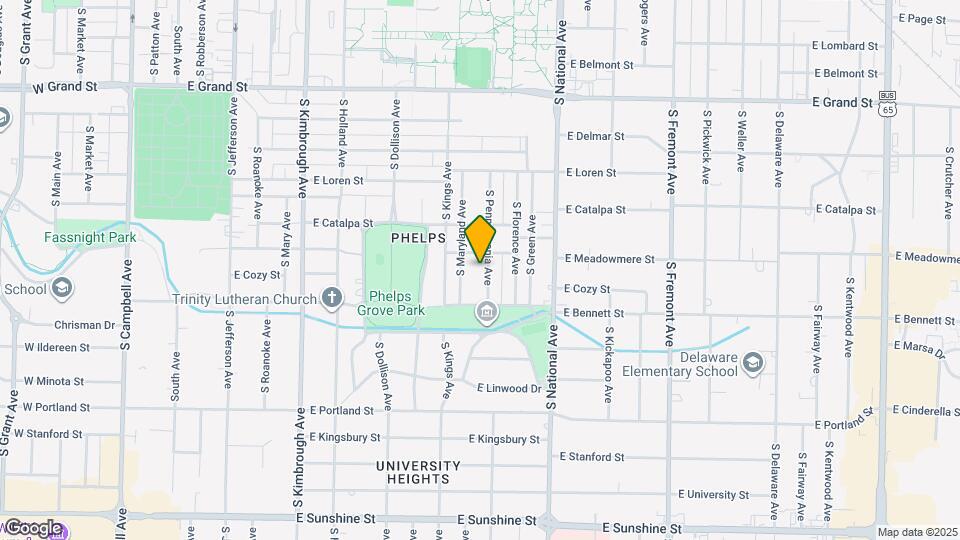 1317 S Pennsylvania Ave Map and Location Details