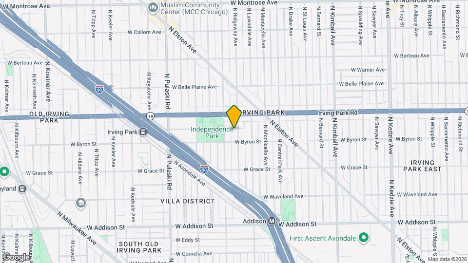 3926 N Ridgeway Ave Map and Location Details