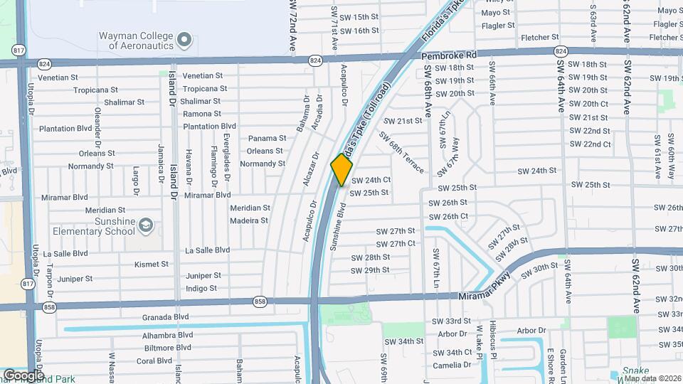 2500 Sunshine Blvd Map and Location Details