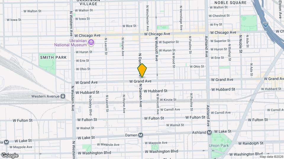 509 N Damen Ave Map and Location Details