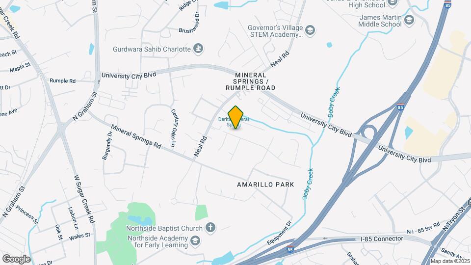 1230 Doby Springs Dr Mapa y Detalles de la Ubicación