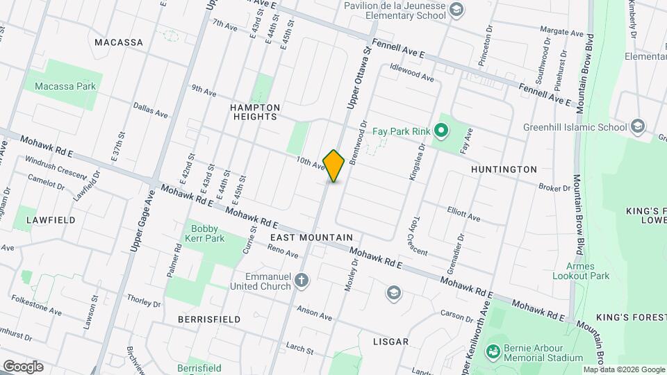 749 Upper Ottawa St Map and Location Details