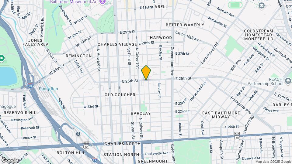 227 E 25th St Map and Location Details