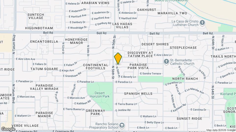 5612 E Grandview Rd Map and Location Details