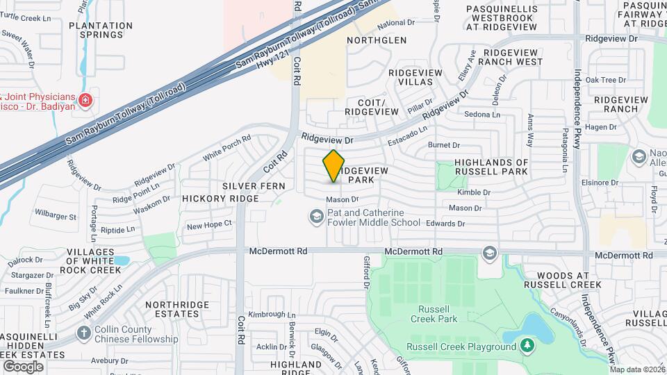 3704 Kimble Dr Map and Location Details