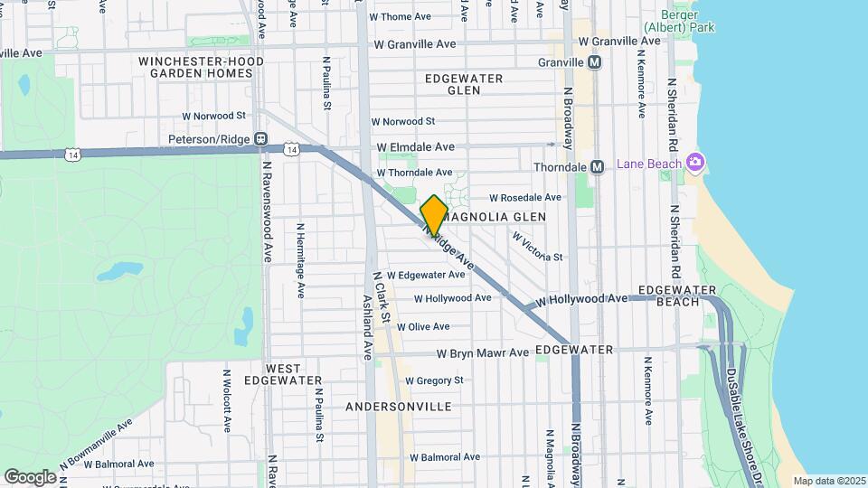 5816 N Ridge Ave Map and Location Details
