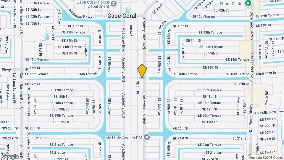 1628 Country Club Blvd Map and Location Details