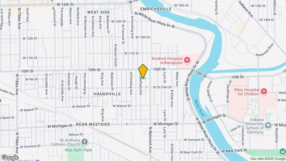 925 N Sheffield Ave Map and Location Details