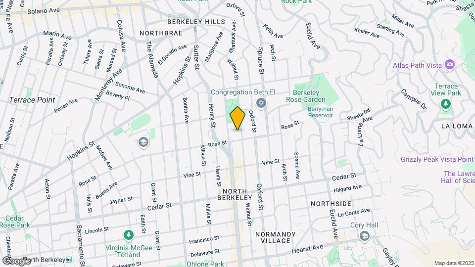 1334 Walnut St Map and Location Details
