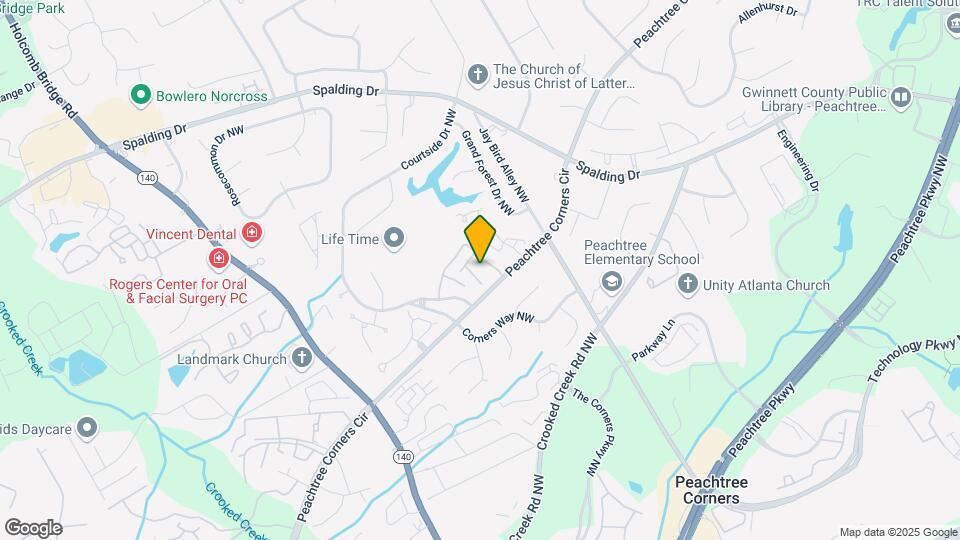202 Peachtree Forest Dr Map and Location Details