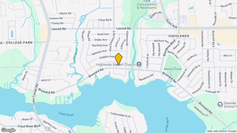 2339 Broward Rd Map and Location Details