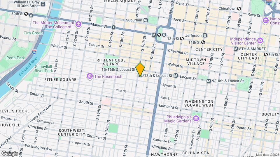 1529 Spruce St Map and Location Details