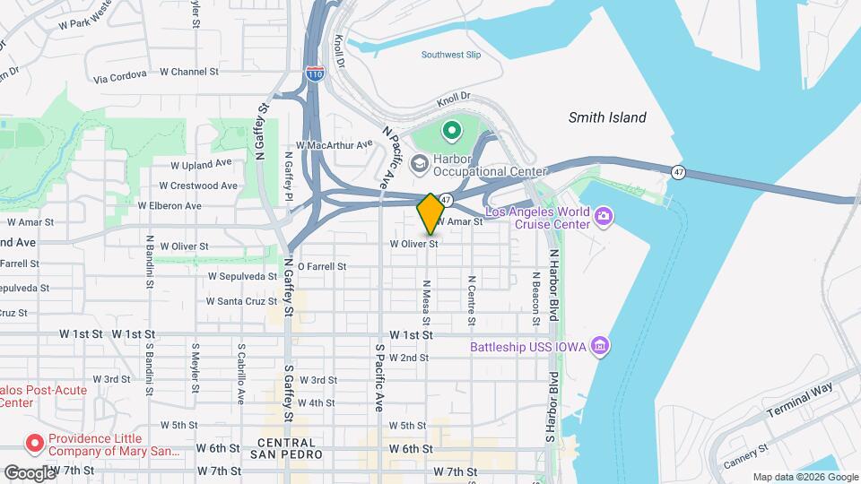 390 W Oliver St Mapa y Detalles de la Ubicación
