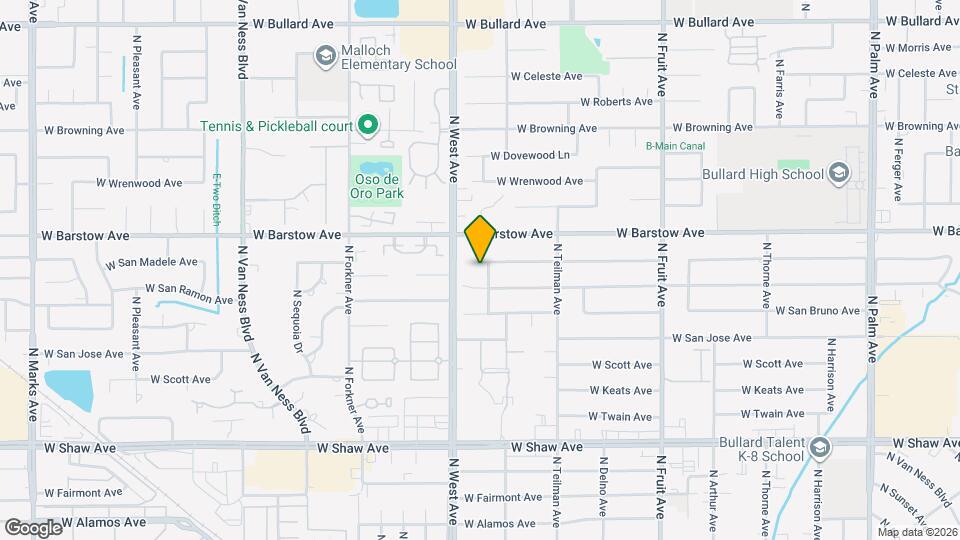1745 W San Madele Ave Map and Location Details