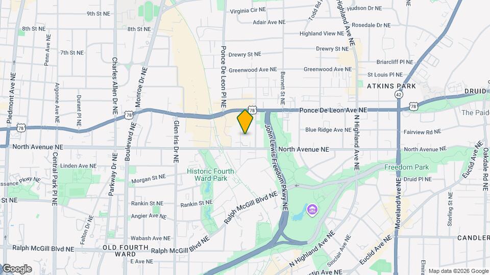 639 Somerset Terrace NE Map and Location Details