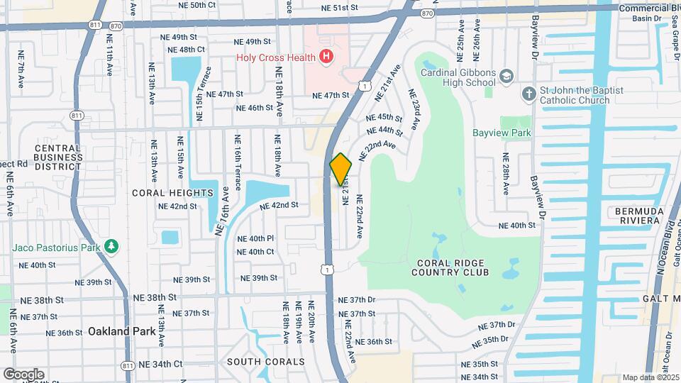 4205 NE 21st Ave Mapa y Detalles de la Ubicación