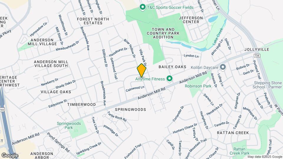 8800 Clearbrook Trail Map and Location Details