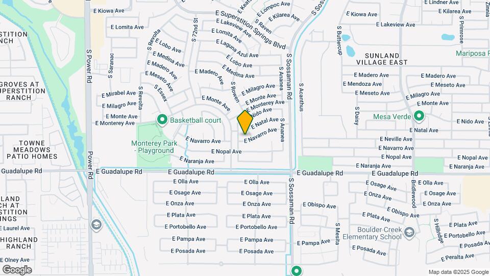 7422 E Navarro Ave Map and Location Details