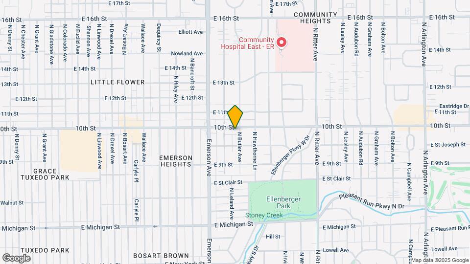 5223 E 10th St Map and Location Details