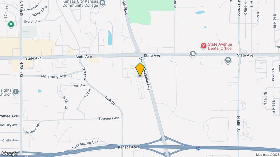 832 N 70th St Map and Location Details