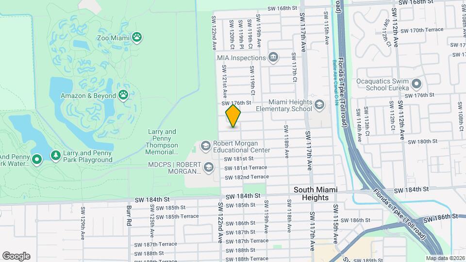 12021 SW 178th Ter, Unit Apartamento Mapa y Detalles de la Ubicación