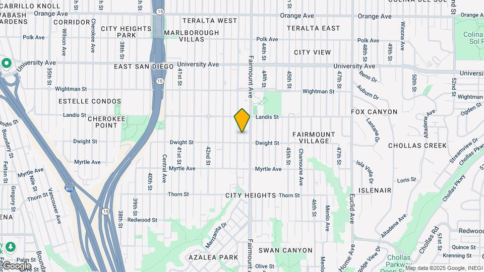 3619 43rd St Map and Location Details