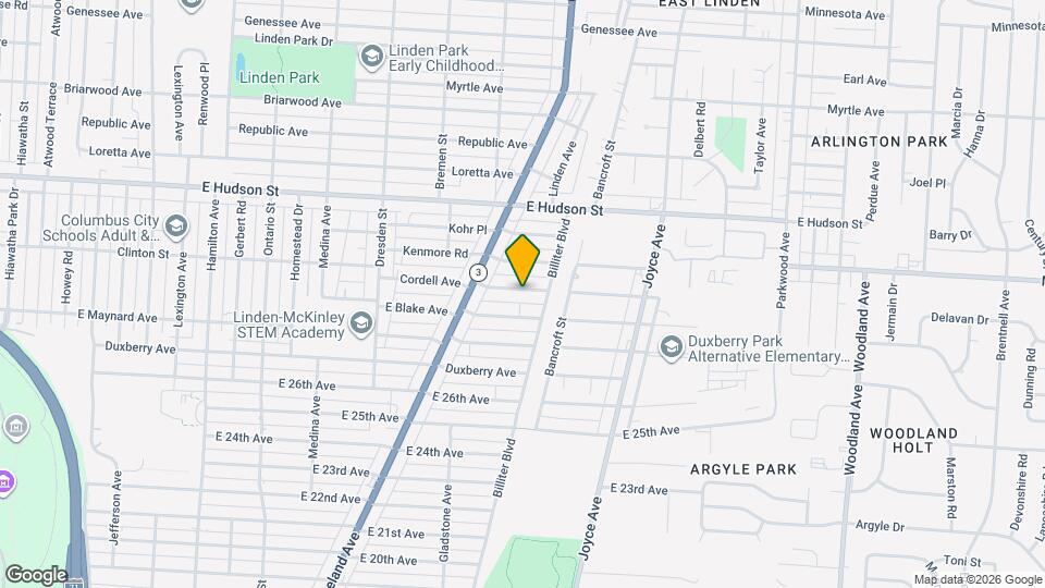 1589 Cordell Ave Map and Location Details