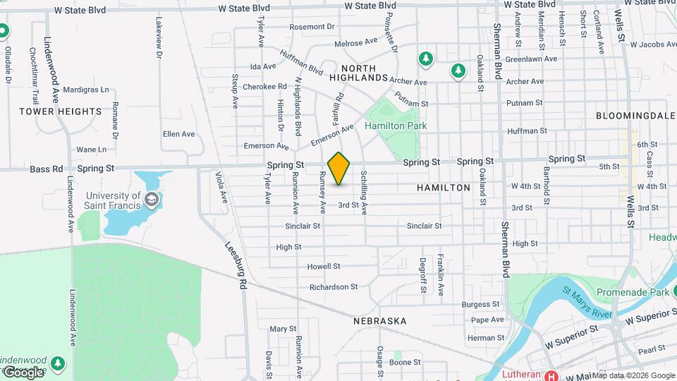 1641 W 4th St Map and Location Details