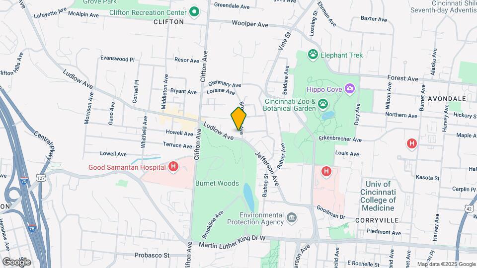 3401 Brookline Ave Map and Location Details