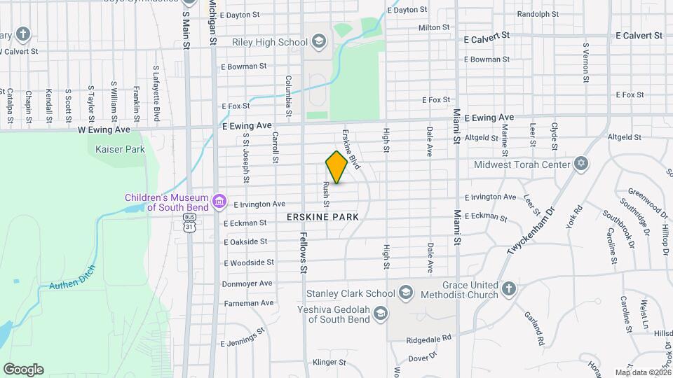 614 E Fairview Ave Mapa y Detalles de la Ubicación