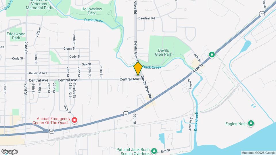 3612-3612 Central Ave Map and Location Details