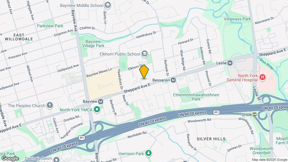 676 Sheppard Ave E Map and Location Details