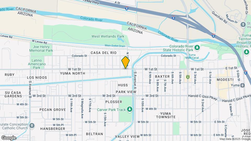 1213 W 1st St Map and Location Details