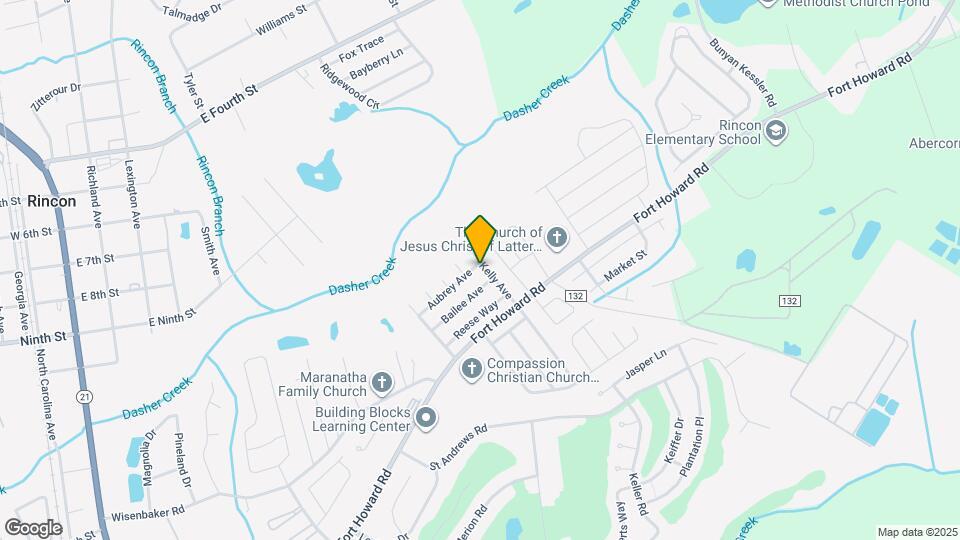 323 Aubrey Ave Map and Location Details