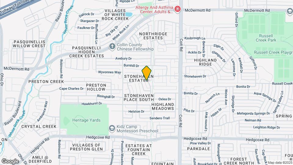 8417 Bayham Dr Map and Location Details