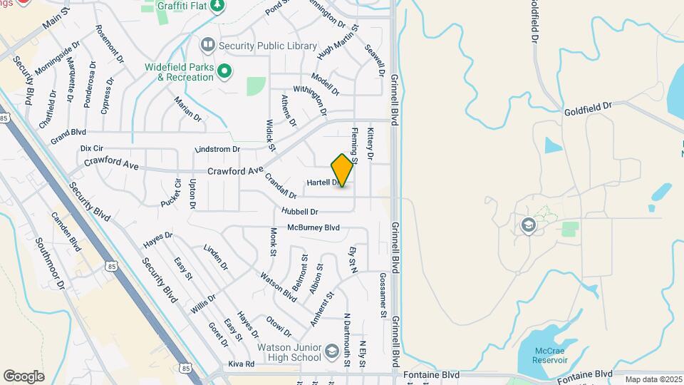 1050 Crandall Dr Map and Location Details