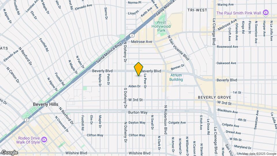 203 N Almont Dr Map and Location Details