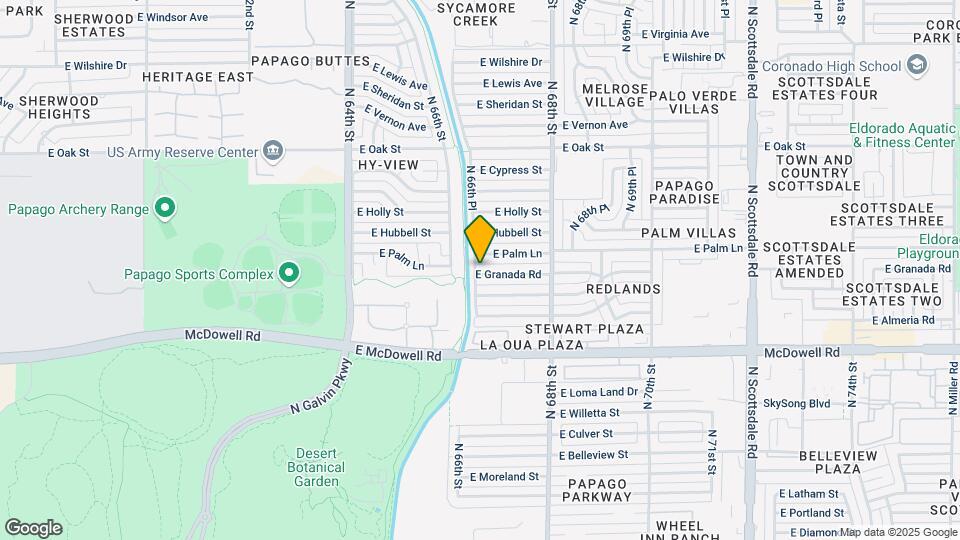6626 E Granada Rd Mapa y Detalles de la Ubicación