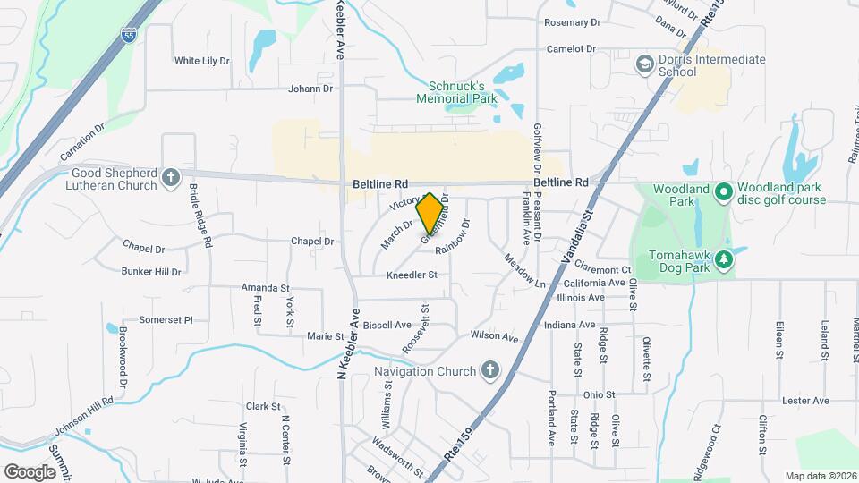 114 Greenfield Dr Map and Location Details