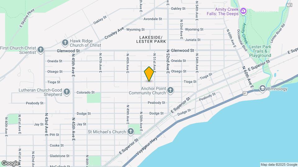 5018 Tioga St Map and Location Details