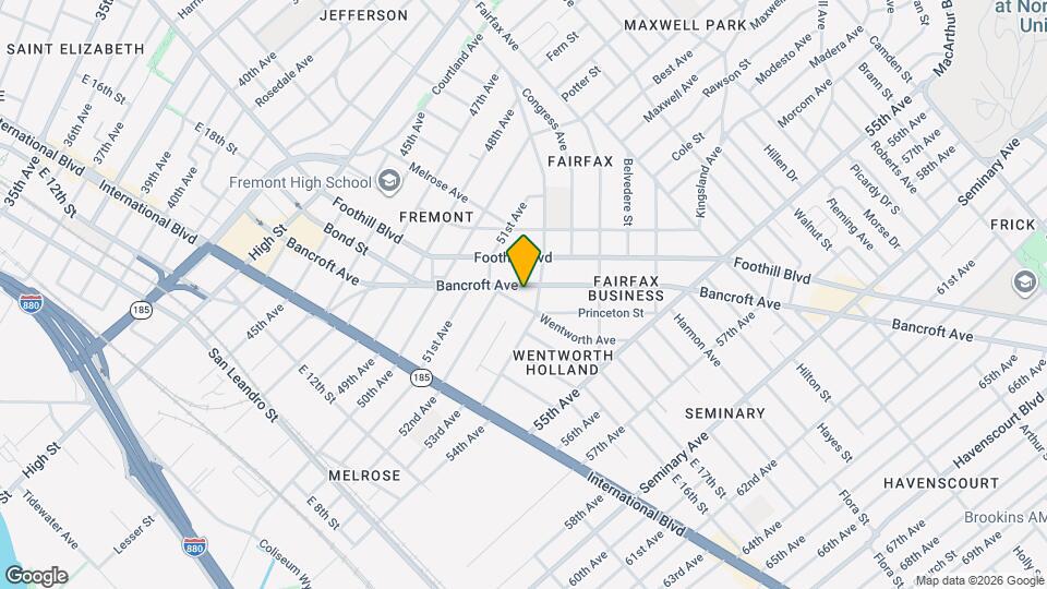 5235 Bancroft Ave Map and Location Details