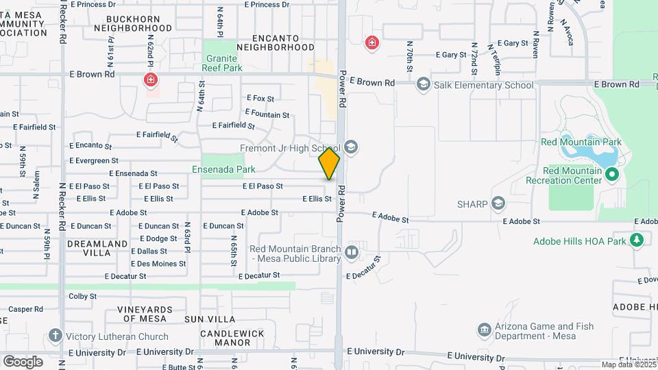 849 N 67th Pl Mapa y Detalles de la Ubicación