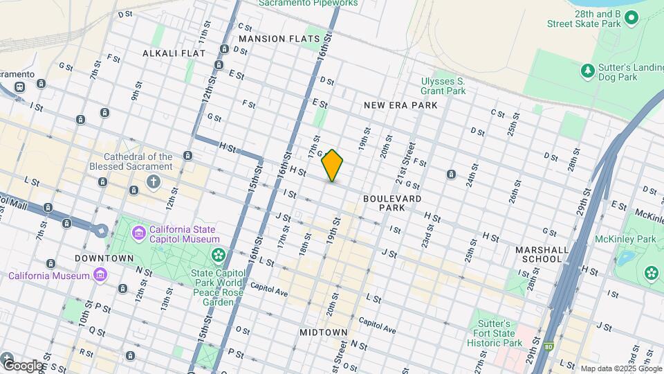 1806 H St Map and Location Details