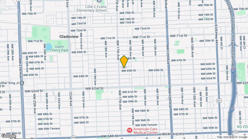 1611 NW 65th St Map and Location Details