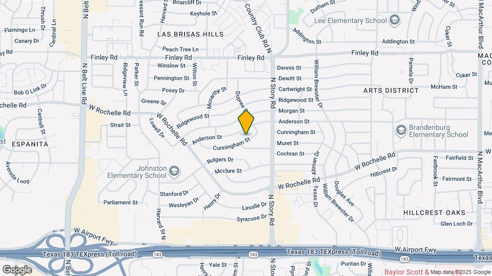 2523 Cunningham St Map and Location Details