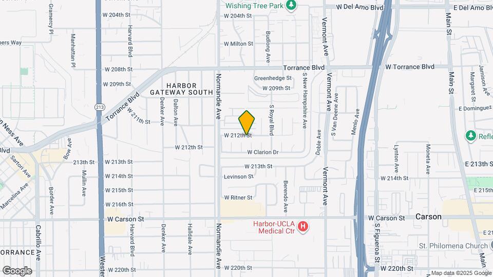 1158 W 212th St Map and Location Details